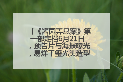 《酱园弄悬案》第一部定档6月21日，预告片与海报曝光，易烊千玺光头造型饰演“周瞎子”