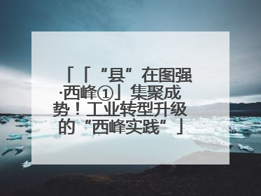「“县”在图强·西峰①」集聚成势！工业转型升级的“西峰实践”