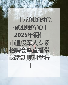 「戎创新时代·就业暖军心」2025年铜仁市退役军人专场招聘会暨直播带岗活动顺利举行