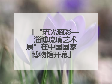 “琉光璃彩——淄博琉璃艺术展”在中国国家博物馆开幕