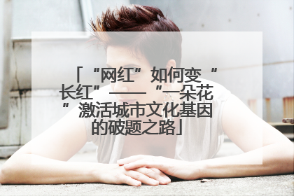 “网红”如何变“长红”——“一朵花”激活城市文化基因的破题之路