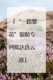 “一路繁花”银龄专列抵达连云港