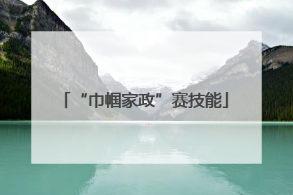 “巾帼家政”赛技能