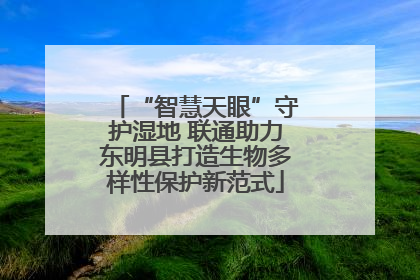 “智慧天眼”守护湿地 联通助力东明县打造生物多样性保护新范式
