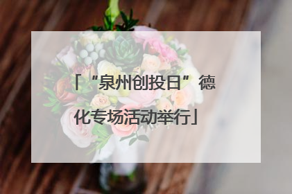 “泉州创投日”德化专场活动举行