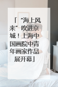 “海上风来”吹进京城！上海中国画院中青年画家作品展开幕