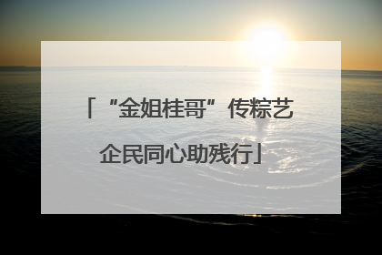 “金姐桂哥”传粽艺 企民同心助残行