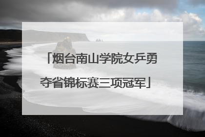 烟台南山学院女乒勇夺省锦标赛三项冠军