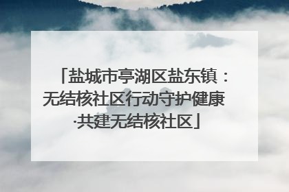 盐城市亭湖区盐东镇：无结核社区行动守护健康 ·共建无结核社区