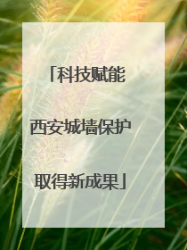 科技赋能 西安城墙保护取得新成果