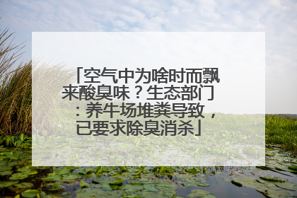 空气中为啥时而飘来酸臭味？生态部门：养牛场堆粪导致，已要求除臭消杀