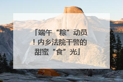 端午“粽”动员！内乡法院干警的甜蜜“食”光