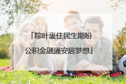 粽叶裹住民生期盼 公积金融通安居梦想