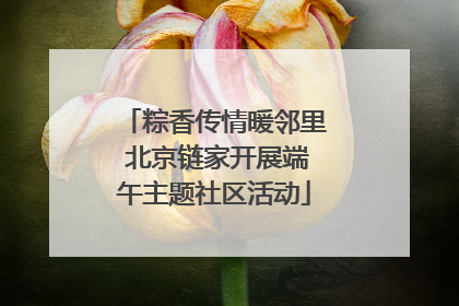 粽香传情暖邻里 北京链家开展端午主题社区活动