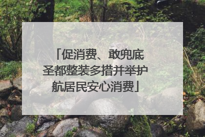 促消费、敢兜底 圣都整装多措并举护航居民安心消费