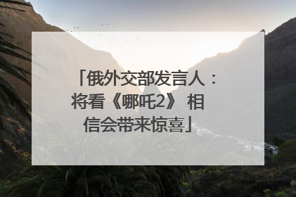 俄外交部发言人：将看《哪吒2》 相信会带来惊喜