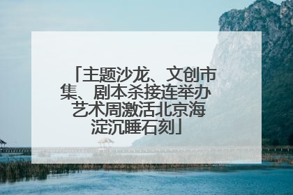 主题沙龙、文创市集、剧本杀接连举办 艺术周激活北京海淀沉睡石刻