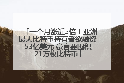 一个月涨近5倍！亚洲最大比特币持有者欲融资53亿美元 豪言要囤积21万枚比特币