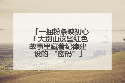 一捆粉条映初心！大别山这些红色故事里藏着纪律建设的 “密码”