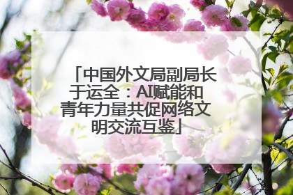 中国外文局副局长于运全：AI赋能和青年力量共促网络文明交流互鉴