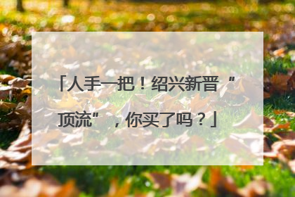 人手一把！绍兴新晋“顶流”，你买了吗？