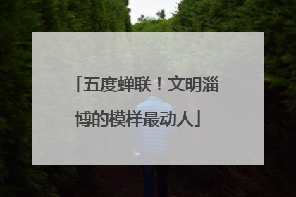五度蝉联！文明淄博的模样最动人