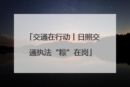 交通在行动丨日照交通执法“粽”在岗