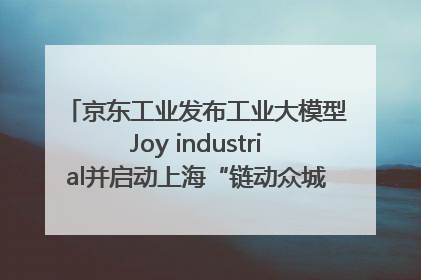 京东工业发布工业大模型Joy industrial并启动上海“链动众城 万亿降本”计划