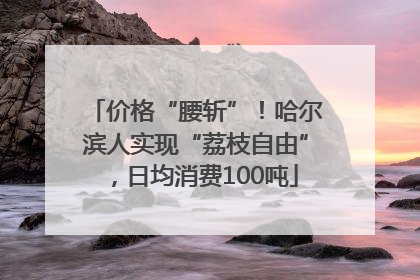 价格“腰斩”！哈尔滨人实现“荔枝自由”，日均消费100吨