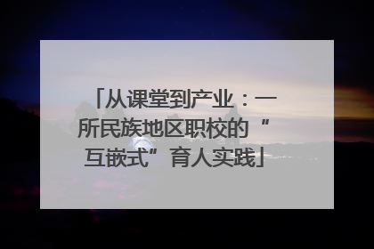从课堂到产业：一所民族地区职校的“互嵌式”育人实践