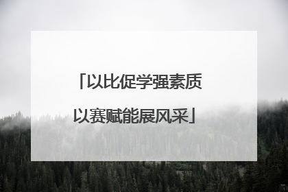 以比促学强素质 以赛赋能展风采