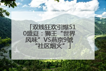 双线狂欢引爆510盛夏：狮王“世界风味”VS燕京9號“社区烟火”