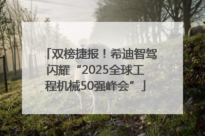 双榜捷报！希迪智驾闪耀“2025全球工程机械50强峰会”