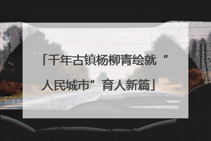 千年古镇杨柳青绘就“人民城市”育人新篇