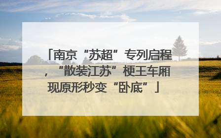 南京“苏超”专列启程，“散装江苏”梗王车厢现原形秒变“卧底”