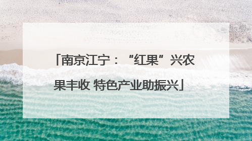 南京江宁：“红果”兴农果丰收 特色产业助振兴