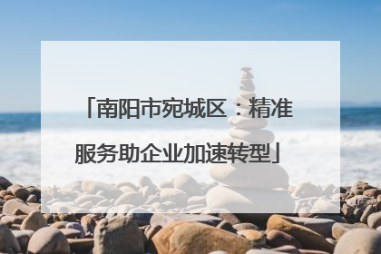 南阳市宛城区：精准服务助企业加速转型