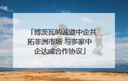博茨瓦纳诚邀中企共拓非洲市场 与多家中企达成合作协议