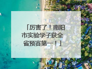 厉害了！南阳市实验学子获全省预赛第一！