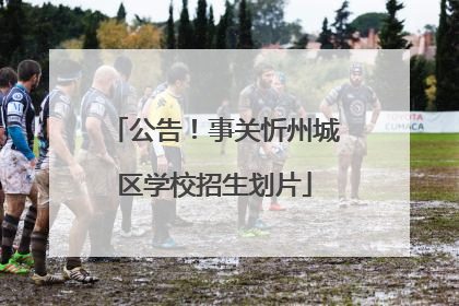 公告！事关忻州城区学校招生划片