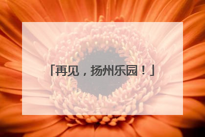 再见，扬州乐园！