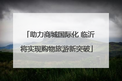 助力商城国际化 临沂将实现购物旅游新突破