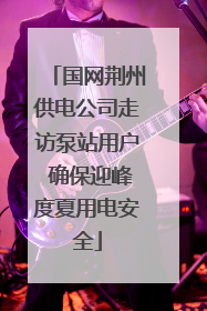 国网荆州供电公司走访泵站用户 确保迎峰度夏用电安全