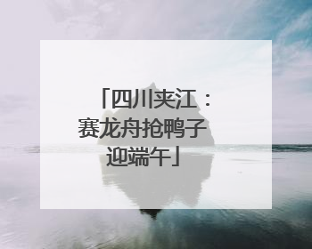 四川夹江：赛龙舟抢鸭子迎端午