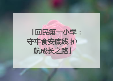 回民第一小学：守牢食安底线 护航成长之路