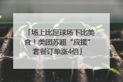 场上比足球场下比美食！美团苏超“应援”套餐订单涨4倍