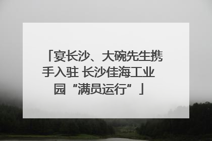 宴长沙、大碗先生携手入驻 长沙佳海工业园“满员运行”