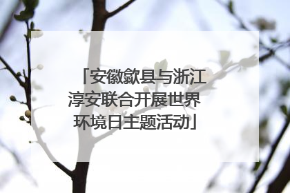 安徽歙县与浙江淳安联合开展世界环境日主题活动