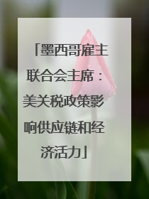 墨西哥雇主联合会主席：美关税政策影响供应链和经济活力