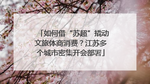 如何借“苏超”撬动文旅体商消费？江苏多个城市密集开会部署